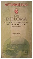 Diploma za lipov med-Milos Milojkovic